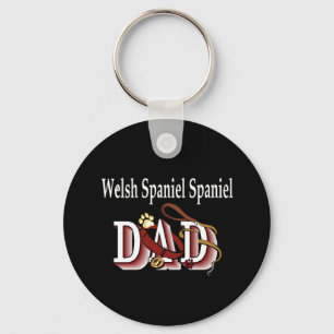 welsh springer spaniel dad Keychain