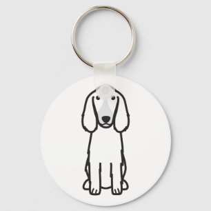 Welsh Springer Spaniel Dog Cartoon Keychain