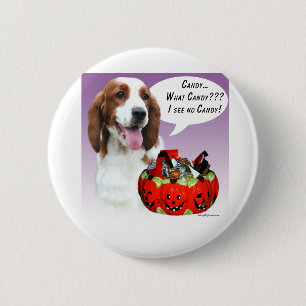 Welsh Springer Spaniel Halloween Candy 2 Inch Round Button