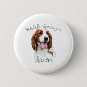 Welsh Springer Spaniel Mom 2 Inch Round Button