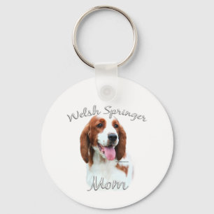 Welsh Springer Spaniel Mom 2 Keychain