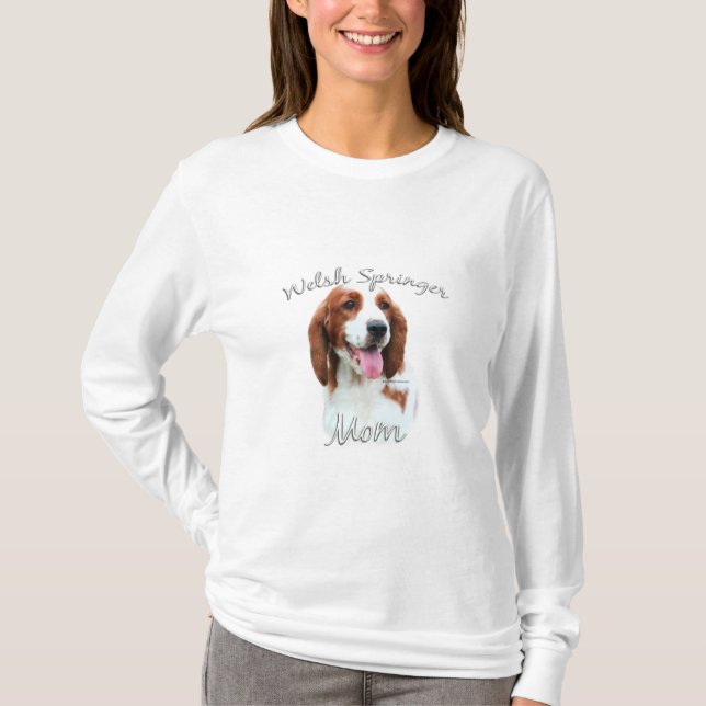 Welsh Springer Spaniel Mom 2 T-Shirt (Front)