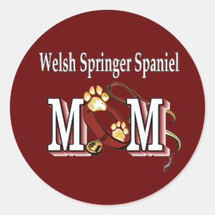Welsh Springer Spaniel Mom Gifts Classic Round Sticker