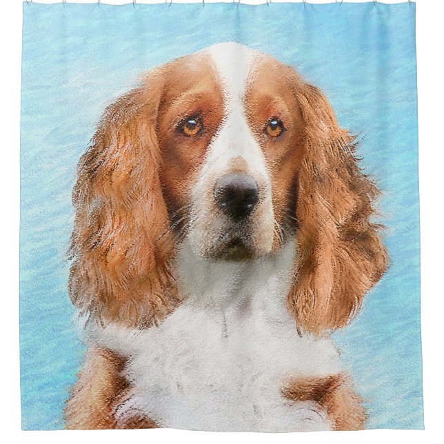 Welsh Springer Spaniel Painting - Original Dog Art (Front)