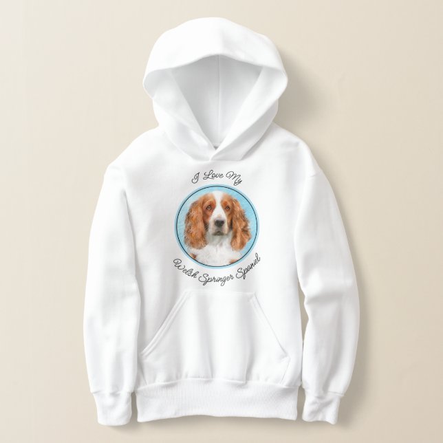 Welsh Springer Spaniel Painting - Original Dog Art (Laydown)
