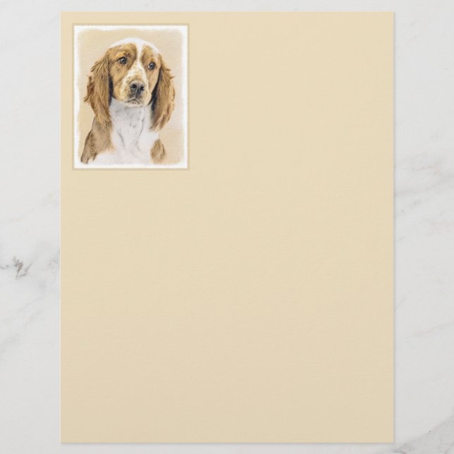 Welsh Springer Spaniel Painting - Original Dog Art (Front)