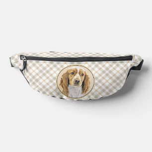 Welsh Springer Spaniel Painting Original Dog Art Fanny Pack