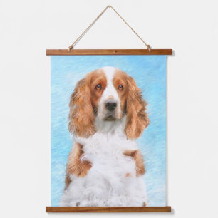 Welsh Springer Spaniel Painting - Original Dog Art Hanging Tapestry