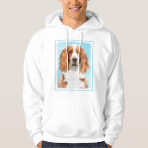 Welsh Springer Spaniel Painting - Original Dog Art Hoodie