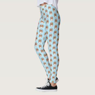 Welsh Springer Spaniel Painting - Original Dog Art Leggings