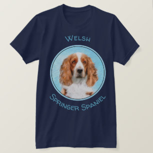 Welsh Springer Spaniel Painting - Original Dog Art T-Shirt