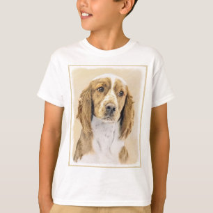 Welsh Springer Spaniel Painting - Original Dog Art T-Shirt