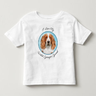 Welsh Springer Spaniel Painting - Original Dog Art Toddler T-shirt