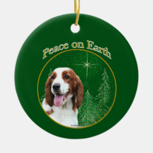 Welsh Springer Spaniel Peace Ceramic Ornament