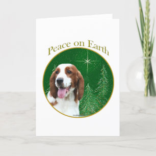 Welsh Springer Spaniel Peace Holiday Card