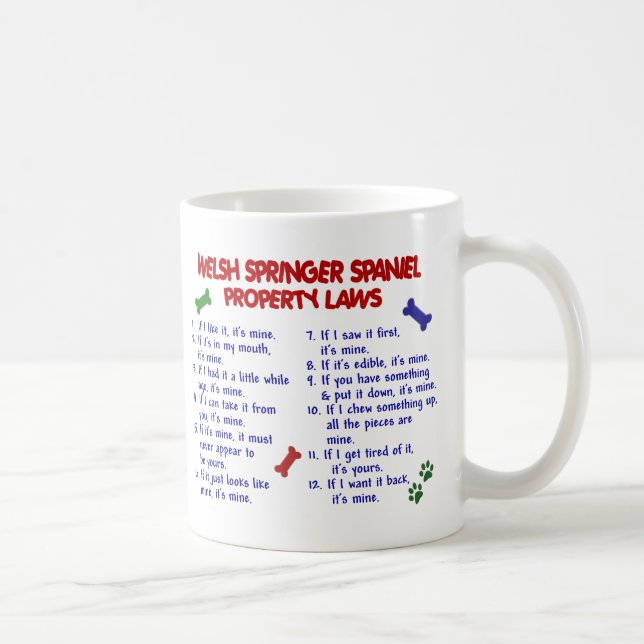 WELSH SPRINGER SPANIEL PL2 COFFEE MUG (Right)