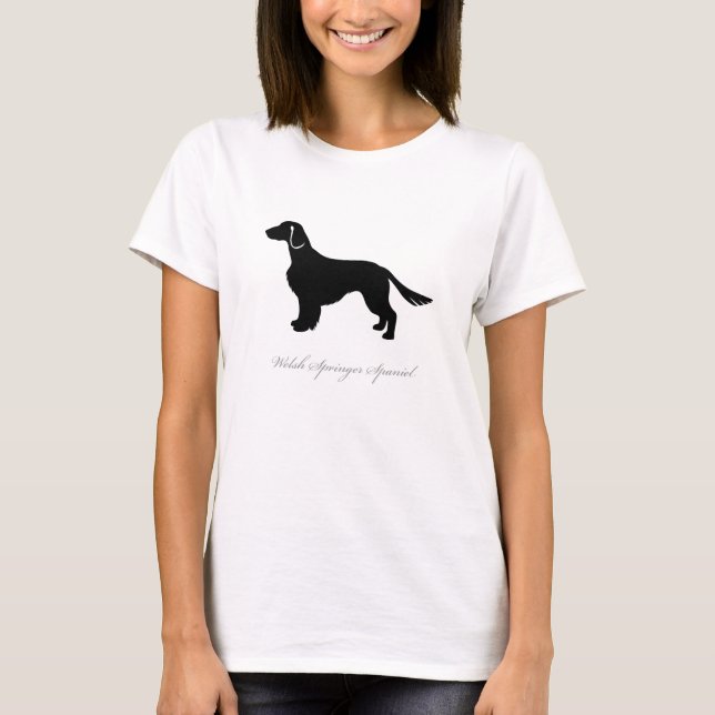 Welsh Springer Spaniel T-shirt (black natural) (Front)