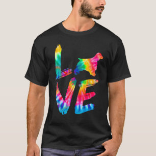 Welsh Springer Spaniel Tie Dye Love Dog Mom Dad T-Shirt