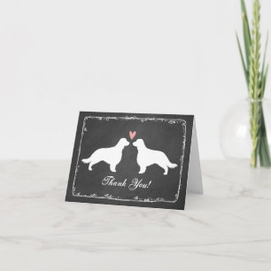 Welsh Springer Spaniels (long tails) Thank You Card