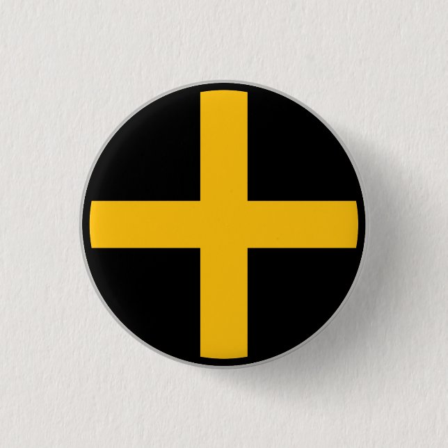 Welsh St David Flag 1 Inch Round Button (Front)