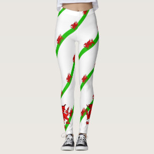 Welsh stripes flag leggings