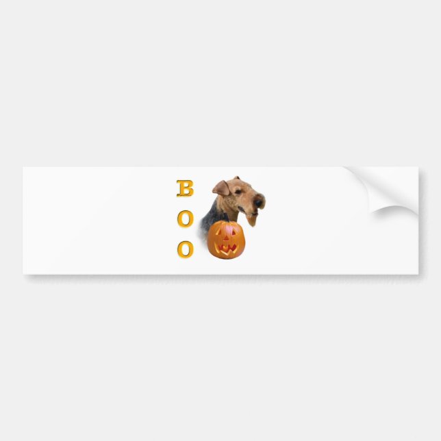 Welsh Terrier Boo Bumper Sticker (Front)