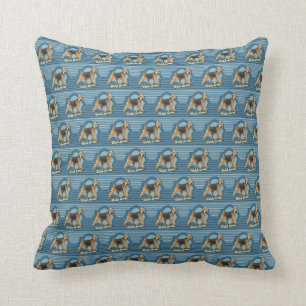 Welsh Terrier Cushion "Vintage"