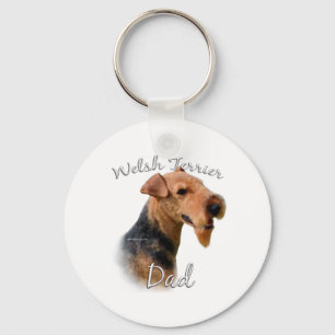 Welsh Terrier Dad 2 Keychain