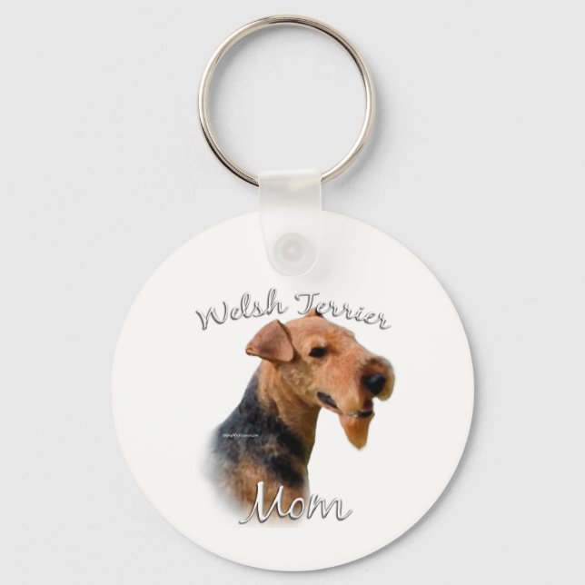 Welsh Terrier Mom 2 Keychain (Front)