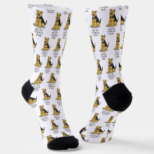 Welsh Terrier Mom - Cute Dog Mom Socks