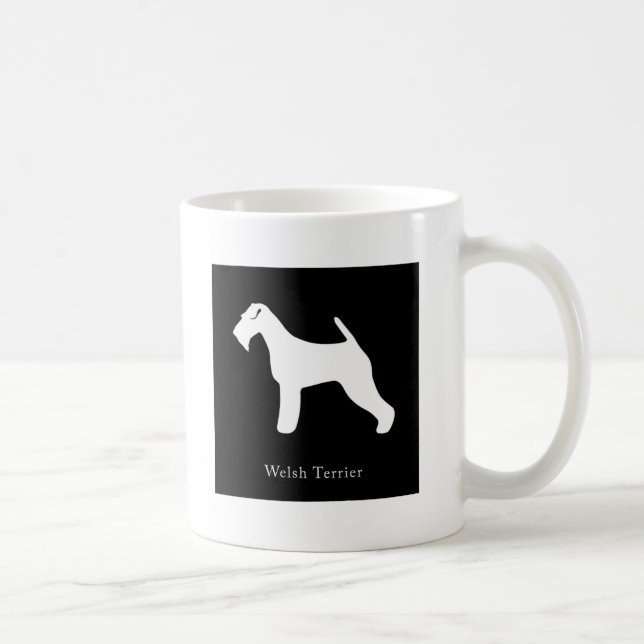 Welsh Terrier Mug (Black) (Right)
