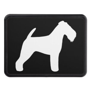 Welsh Terrier Silhouette Trailer Hitch Cover