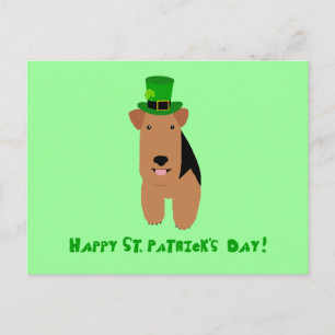 Welsh Terrier St. Patrick's Day Postcard