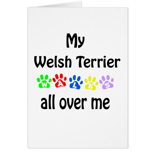 Welsh Terrier Walks Design (Front)