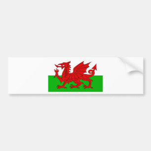 Welsh / Wales Flag - Cymru High Quality Image Bumper Sticker