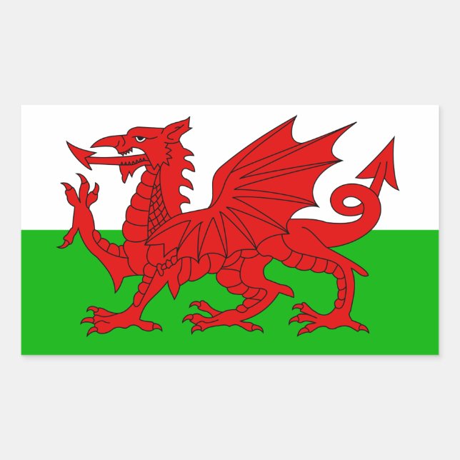 Welsh / Wales Flag - Cymru High Quality Image Sticker (Front)