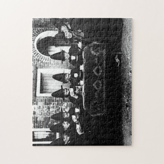 Welsh Witches Having Tea Crone Teatime   Jigsaw Puzzle (Vertical)
