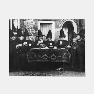 Welsh Witches - Tea Party Vintage Doormat