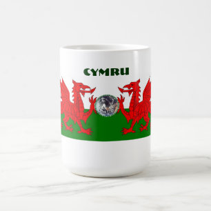 Welsh World Double Dragon Coffee Mug