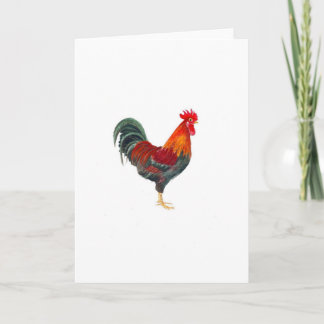 Welsummer Rooster Greeting Card