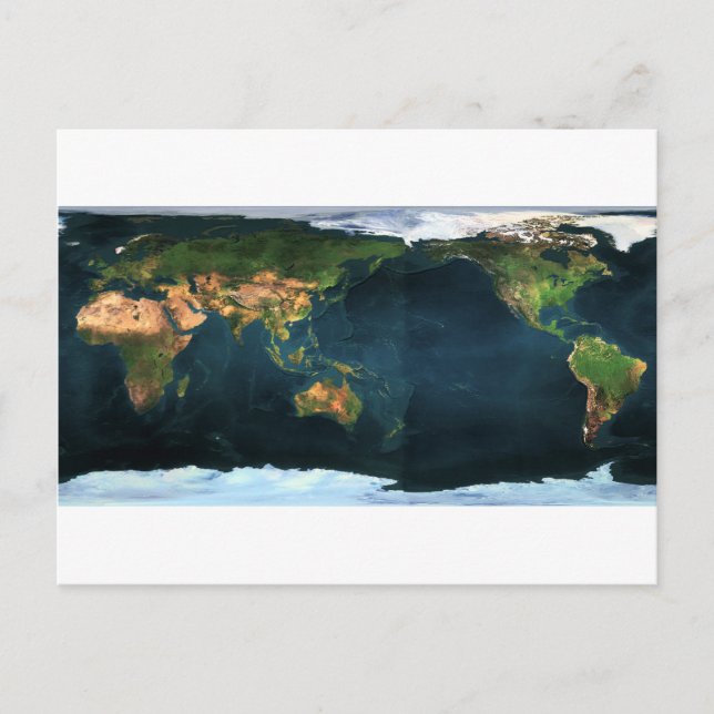 Weltkarte world map postcard (Front)
