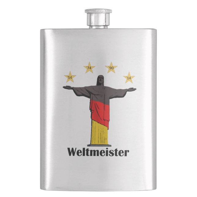 weltmeister2014.png hip flask (Front)