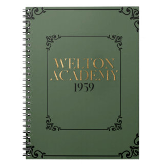WELTON ACADEMY - DARK ACADEMIA PLANNER NOTEBOOK