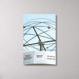Weltzeituhr Canvas Print