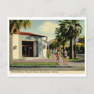 Welwood Library, Palm Springs, California Vintage Postcard