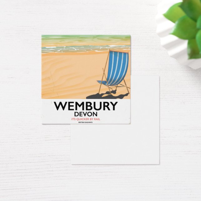 Wembury Devon Beach travel poster (Desk)