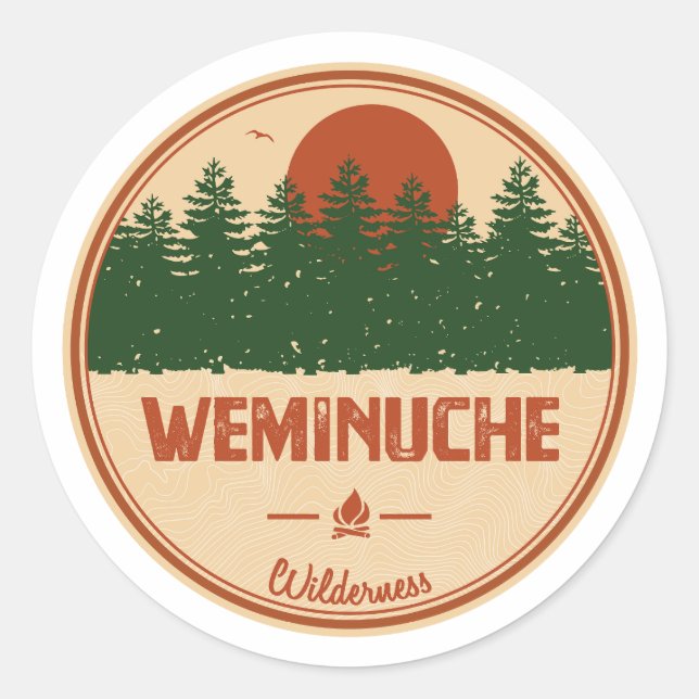 Weminuche Wilderness Colorado Classic Round Sticker (Front)