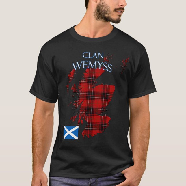 Wemyss Scottish Clan Tartan Scotland T-Shirt (Front)