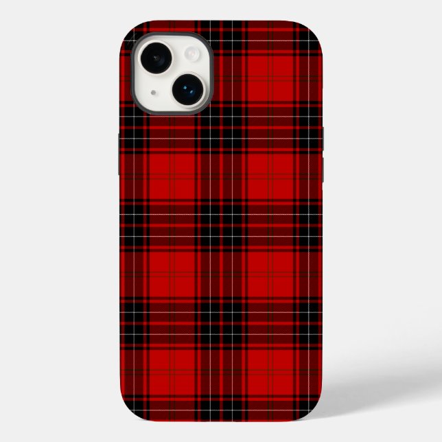 Wemyss tartan red black plaid Case-Mate iPhone case (Back)
