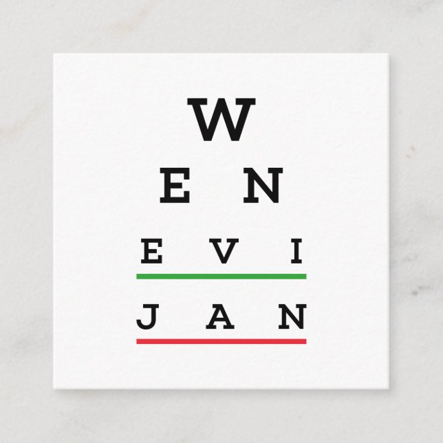 WEN EVIJAN ENCLOSURE CARD (Front)